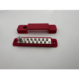 Affordable Street Rods Power Distribution Block - 12 Circuit - RED