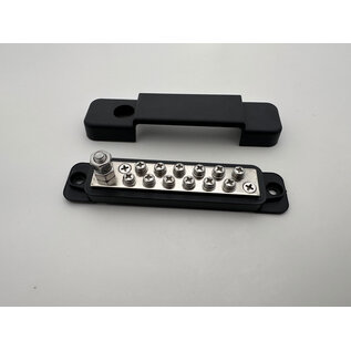 Affordable Street Rods Ground Distribution Block - 12 Circuit - BLACK