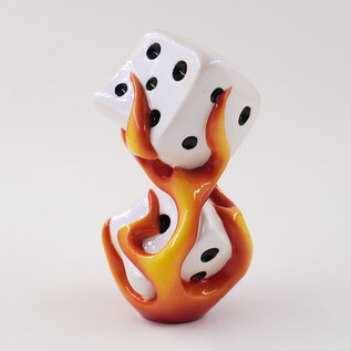 Van Chase Flaming Dice Shift Knob by Van Chase