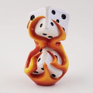 Van Chase Flaming Dice Shift Knob by Van Chase