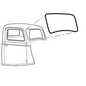 Vintique, Inc. 1935-36 Ford Coupe & Sedan Rubber Windshield Seal