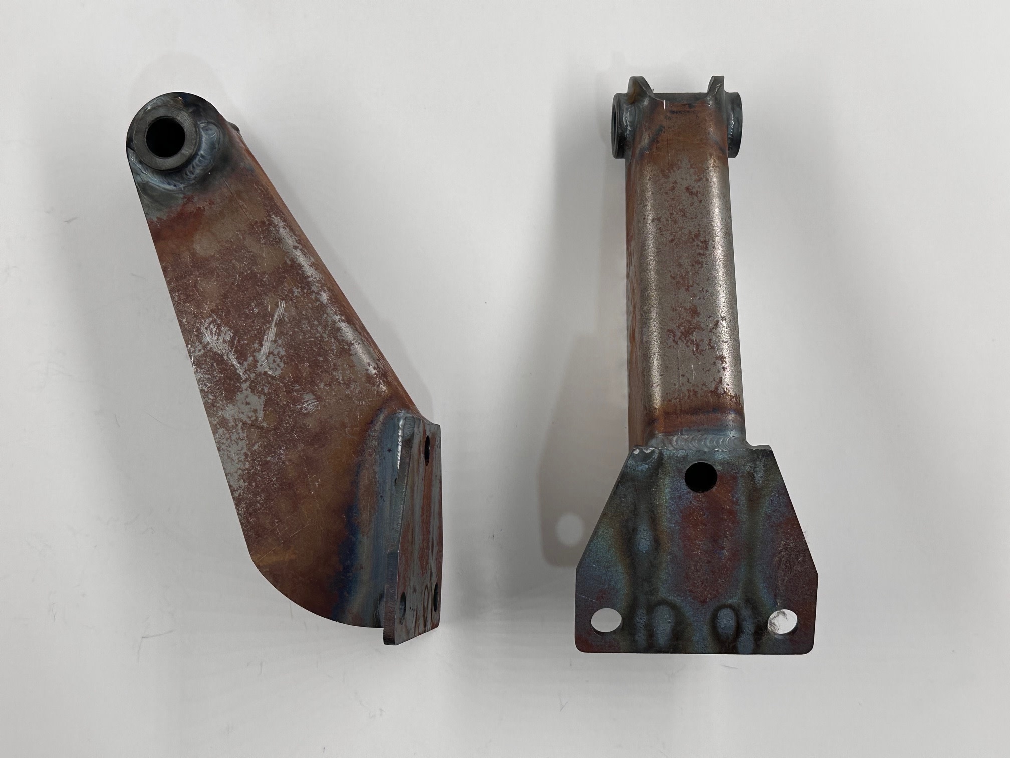 Joyride Hot Rods Front Shock Mounts – Short Bolt-On Upper Mounts For 1933-34 Ford, Raw Steel
