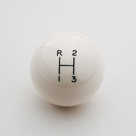 Affordable Street Rods Shift Pattern - 3RUL - White Knob with Black Engraving