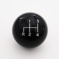 Affordable Street Rods Shift Pattern - 4RDL - Black  Knob with White Engraving