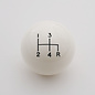 Affordable Street Rods Shift Pattern - 4RDR - White Knob with Black Engraving