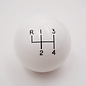Affordable Street Rods Shift Pattern - 4RUL -  White Knob with Black Engraving