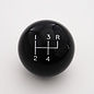 Affordable Street Rods Shift Pattern - 4RUR - Black Knob with White Engraving