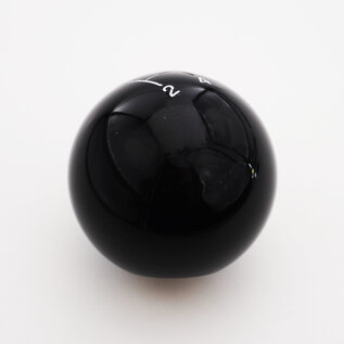 Affordable Street Rods Shift Pattern - 4RUR - Black Knob with White Engraving