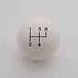 Affordable Street Rods Shift Pattern - 4RUR - White Knob with Black Engraving