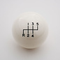 Affordable Street Rods Shift Pattern - 5RDL - White Knob with Black Engraving