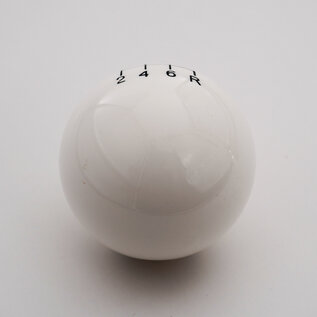 Affordable Street Rods Shift Pattern - 6RDR - White Knob with Black Engraving