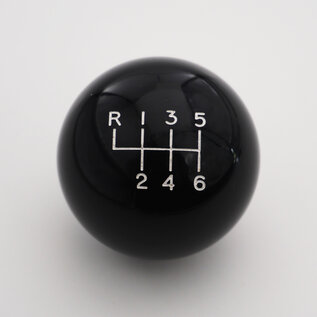 Affordable Street Rods Shift Pattern - 6RUL - Black Knob with White Engraving