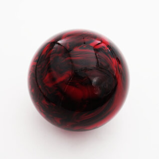 Affordable Street Rods Red & Black Marbleized Shift Knob Ball - 2 1/8" diameter ball with 16 mm brass insert