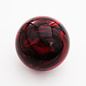Affordable Street Rods Red & Black Marbleized Shift Knob Ball - 2 1/8" diameter ball with 16 mm brass insert