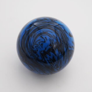 Affordable Street Rods Blue & Black Marbleized Shift Knob Ball - 2 1/8" diameter ball with 16 mm brass insert
