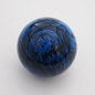 Affordable Street Rods Blue & Black Marbleized Shift Knob Ball - 2 1/8" diameter ball with 16 mm brass insert