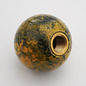 Affordable Street Rods Yellow & Black Marbleized Shift Knob Ball - 2 1/8" diameter ball with 16 mm brass insert