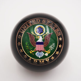 Affordable Street Rods Army Black Shift Knob Ball