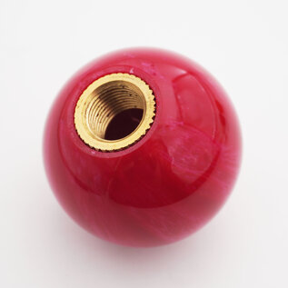 Affordable Street Rods Red Pearl Shift Knob Ball - 2 1/8" diameter ball with 16 mm brass insert