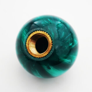 Affordable Street Rods Green Pearl Shift Knob Ball - 2 1/8" diameter ball with 16 mm brass insert
