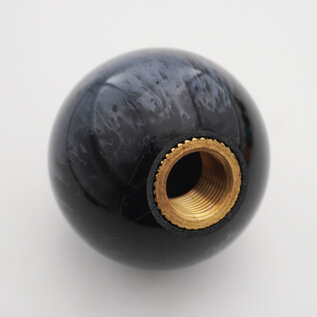 Affordable Street Rods Black Pearl Shift Knob Ball - 2 1/8" diameter ball with 16 mm brass insert