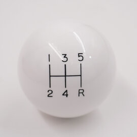 Affordable Street Rods Shift Pattern - 5RDR - White Knob with Black Engraving