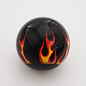 Affordable Street Rods Flames on Black Shift Knob - 2 1/8" knob with a 16mm x 1.50 brass insert