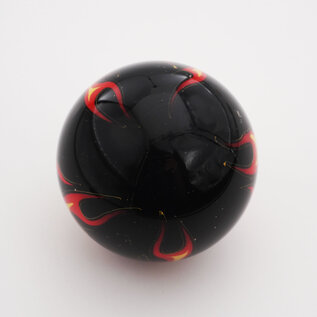 Affordable Street Rods Flames on Black Shift Knob - 2 1/8" knob with a 16mm x 1.50 brass insert