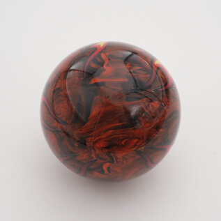 Affordable Street Rods Flames on Smokey Orange Shift Knob - 2 1/8" knob with a 16mm x 1.50 brass insert