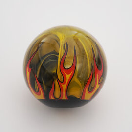 Affordable Street Rods Flames on Smokey Yellow Shift Knob