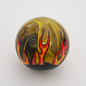 Affordable Street Rods Flames on Smokey Yellow Shift Knob - 2 1/8" knob with a 16mm x 1.50 brass insert