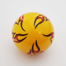 Affordable Street Rods Flames on Yellow Shift Knob