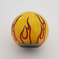 Affordable Street Rods Flames on Yellow Shift Knob - 2 1/8" knob with a 16mm x 1.50 brass insert