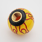 Affordable Street Rods Flames on Yellow Shift Knob - 2 1/8" knob with a 16mm x 1.50 brass insert