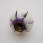 Affordable Street Rods Splash of Purple on White Shift Knob - 2 1/8" knob with a 16mm x 1.50 brass insert
