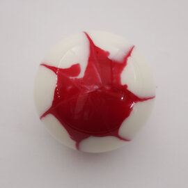 Affordable Street Rods Splash of Red on White Shift Knob