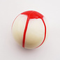 Affordable Street Rods Splash of Red on White Shift Knob - 2 1/8" knob with a 16mm x 1.50 brass insert