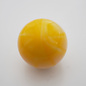 Affordable Street Rods Splash of Yellow on White Shift Knob - 2 1/8" knob with a 16mm x 1.50 brass insert
