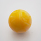 Affordable Street Rods Splash of Yellow on White Shift Knob - 2 1/8" knob with a 16mm x 1.50 brass insert