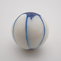 Affordable Street Rods Splash of Blue on White Shift Knob - 2 1/8" knob with a 16mm x 1.50 brass insert