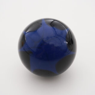 Affordable Street Rods Splash of Blue on Black Shift Knob - 2 1/8" knob with a 16mm x 1.50 brass insert