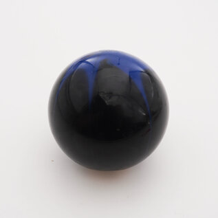 Affordable Street Rods Splash of Blue on Black Shift Knob - 2 1/8" knob with a 16mm x 1.50 brass insert