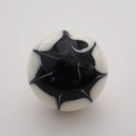 Affordable Street Rods Splash of Black on White Shift Knob