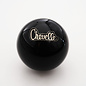 Affordable Street Rods GM Embed - Chevelle Script Shift Knob - 2 1/8" knob with a 16mm x 1.50 brass insert