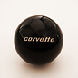 Affordable Street Rods GM Embed - Corvette Script Shift Knob - 2 1/8" knob with a 16mm x 1.50 brass insert