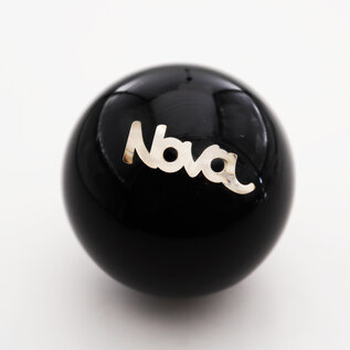 Affordable Street Rods GM Embed - Nova Script Shift Knob - 2 1/8" knob with a 16mm x 1.50 brass insert