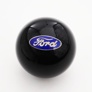 Affordable Street Rods Ford Embed - Blue Ford Oval Shift Knob - 2 1/8" knob with a 16mm x 1.50 brass insert