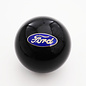 Affordable Street Rods Ford Embed - Blue Ford Oval Shift Knob - 2 1/8" knob with a 16mm x 1.50 brass insert