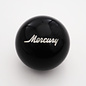 Affordable Street Rods Ford Embed - Mercury Script Shift Knob  - 2 1/8" knob with a 16mm x 1.50 brass insert