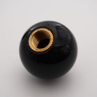 Affordable Street Rods Embedded Lucky Lady 8-Ball Shift Knob - 2 1/8" diameter knob with a 16mm x 1.50 brass insert